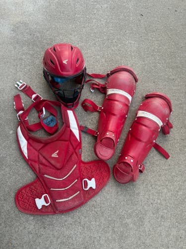 Red Easton Jen Schro The Very Best Catcher's Set (Used)