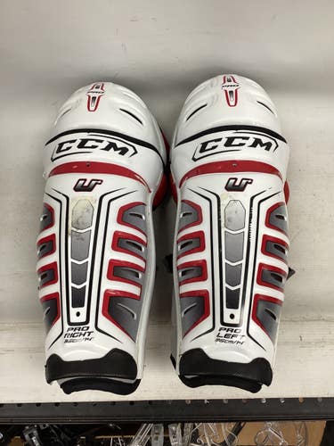 Used CCM U+ PRO SHINGUARDS Senior Shin Guards None 14" 11851-S000054244