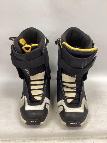 Used Head 10.80 BOOTS Mens Snowboard Boots Black Senior 9 11851-S000054268