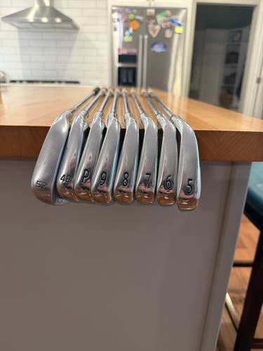 Titleist 718 AP3 5-PW, 48 degree wedge and 52 degree Vokey SM10