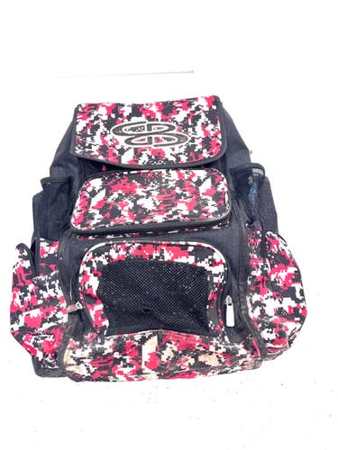 Used BoomBah CAMO RED BB/SB Player Backpack Red 11860-S000316618