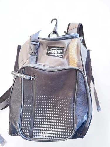Used Rawlings BACKPACK BB/SB Player Backpack Black 11860-S000316158