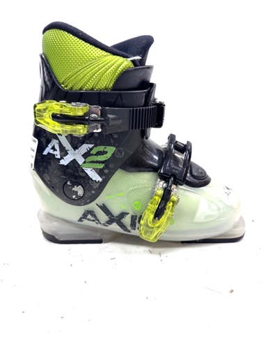 Used AXIS AX2 Boys DH Ski Boot Green 240 MP - J06 - W07 11860-S000316226