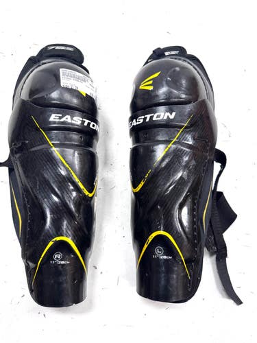 Used Easton STEALTH Junior Shin Guards Black 11" 11860-S000316273