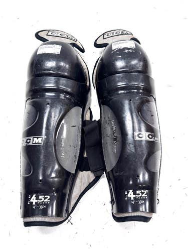 Used CCM 452 Senior Shin Guards Black 14" 11860-S000316364