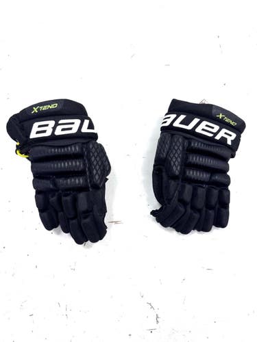 Used Bauer XTEND ADJUSTABLE Youth Gloves Black 8" 11860-S000314840