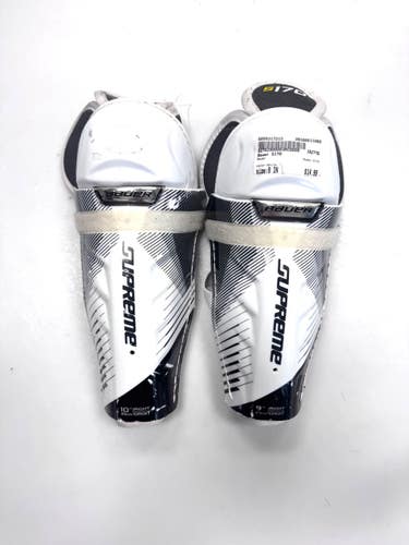 Used Bauer S170 Youth Shin Guards White 9" 11860-S000317213