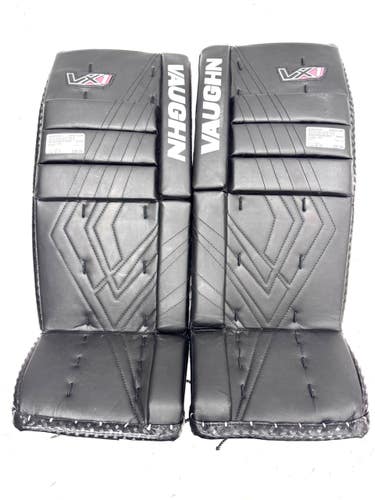 Used Vaughn VXI Goalie Leg Pads Black 24" 11860-S000315670