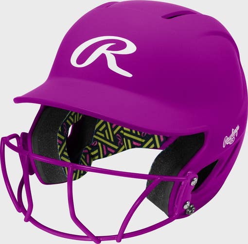 New COOLFLOW HIGHLIGHTER FACE GUARD YTH NEON PUR M/L 11860-RAWR00721853