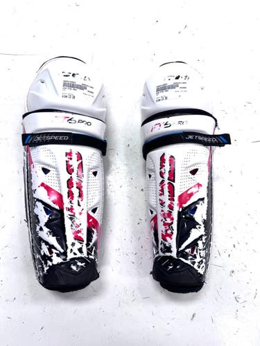 Used CCM FT6 PRO Senior Shin Guards White 13" 11860-S000316954