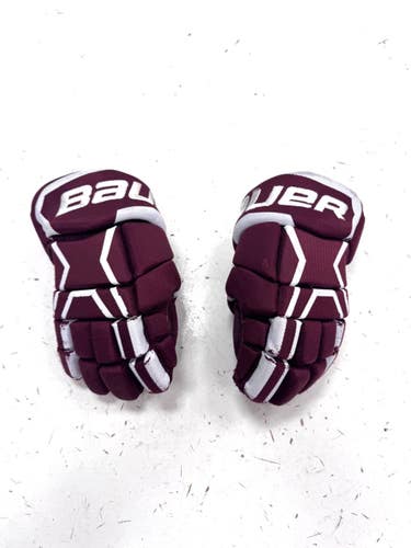 Used Bauer SUPREME HP Junior Gloves Maroon 11" 11860-S000316956