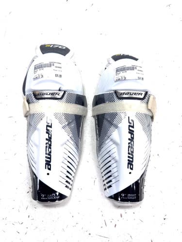 Used Bauer S170 Youth Shin Guards White 9" 11860-S000316973