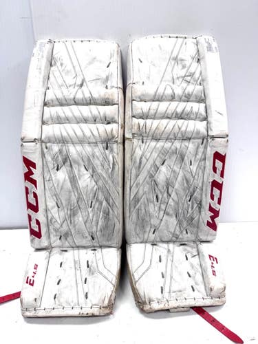 Used CCM EFLEX E4.5 Goalie Leg Pads Inter White 30" 11860-S000316999