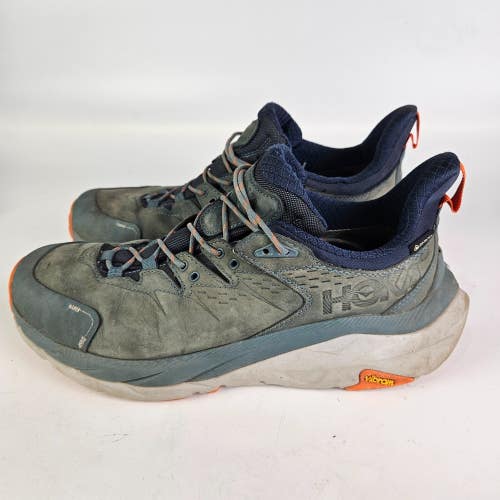 Hoka One One Kaha 2 GORE-TEX Low Sharkskin Blue Sneakers Shoes Hikie Men's 11.5D