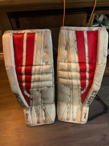 CCM Lefevre Goalie Leg Pads 31+1 – Red/White