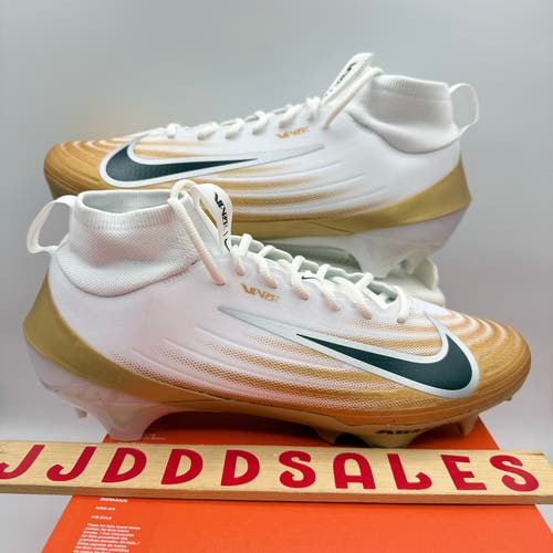 Nike Air Zoom Vapor Pro 1 Football White Metallic Gold FB3298-103 Men’s Sz 12

New