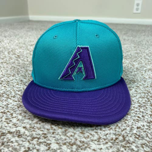 Arizona Diamondbacks Hat Men 7 1/4 Teal New Era Baseball Fitted Cap Sports Logo