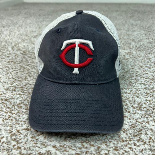 Minnesota Twins Hat Mens Medium Blue White Baseball MLB Stretch Flex New Era Cap