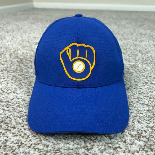 Milwaukee Brewers Hat Men One Size Blue Under Armour MLB Baseball Adjustable Cap