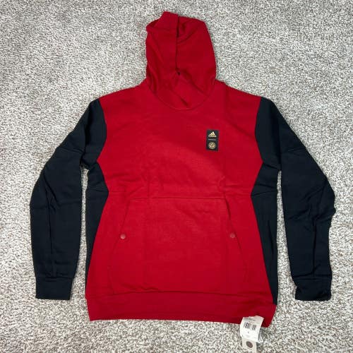 Atlanta United FC Hoodie Mens Large Red Soccer Adidas Sweatshirt MLS Sports Top