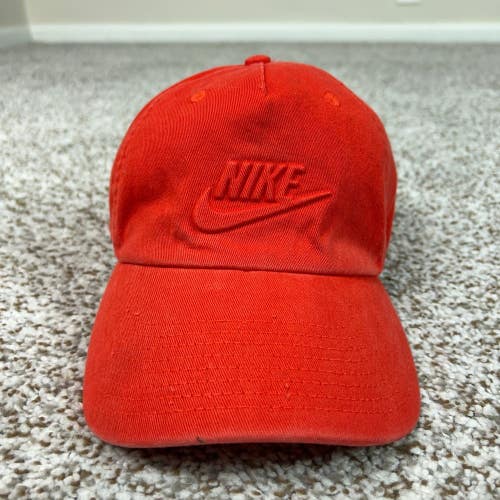 Nike Hat Men One Size Orange Athletic Adjustable Tonal Logo Cap Heritage86 Sport