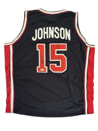 Magic Johnson Autographed Signed Team USA Dream Team Jersey #15 Beckett COA XL