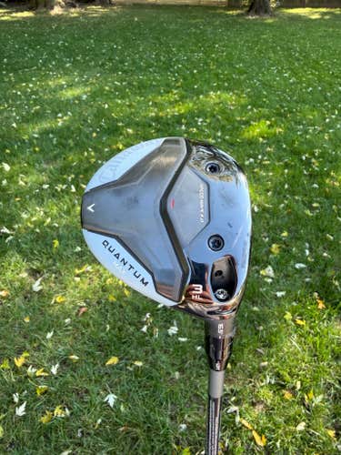 Callaway Quantum Max 3HL-Wood 16.5 Denali Silver Regular Flex 43" +HC MINT