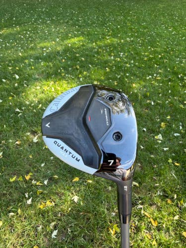 Callaway Quantum Max 7-Wood 21 Denali Frost Silver Stiff Flex 42" +HC NICE