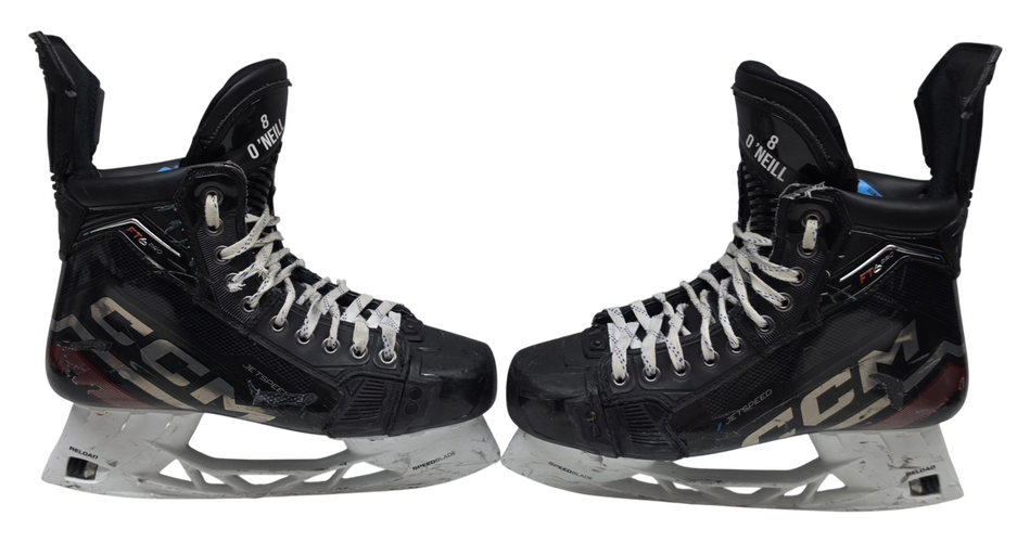 CCM Jetspeed FT6 Pro Stock Hockey Skates 8 Wide Used NCAA MIC (16246)