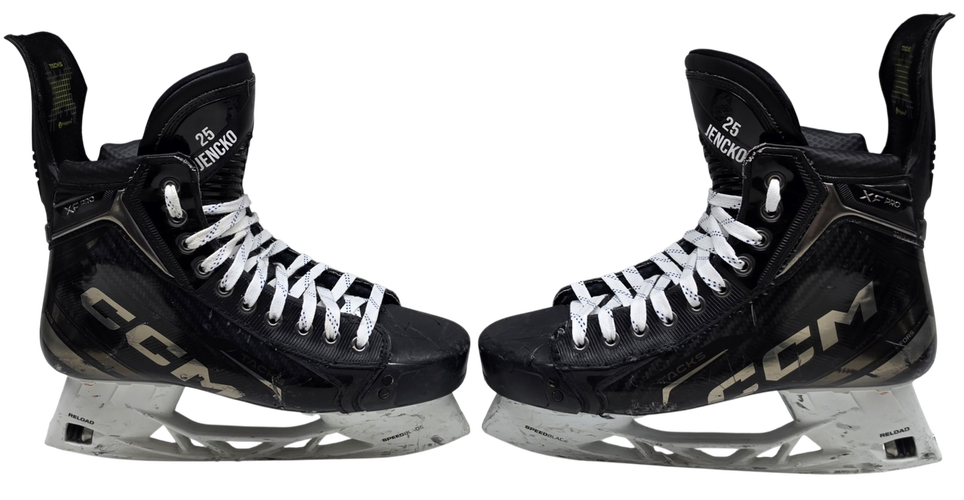CCM Tacks XF Pro Stock Hockey Skates 8 Regular NCAA Used (16247)