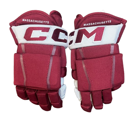 CCM HG97 Pro Stock Custom Maroon Hockey Gloves 13" NCAA NEW (16250)