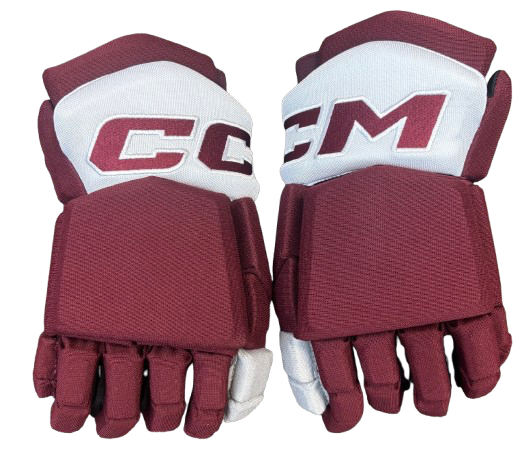 CCM HGTKPP Pro Stock Custom Maroon Hockey Gloves 14" NEW NCAA (16252)
