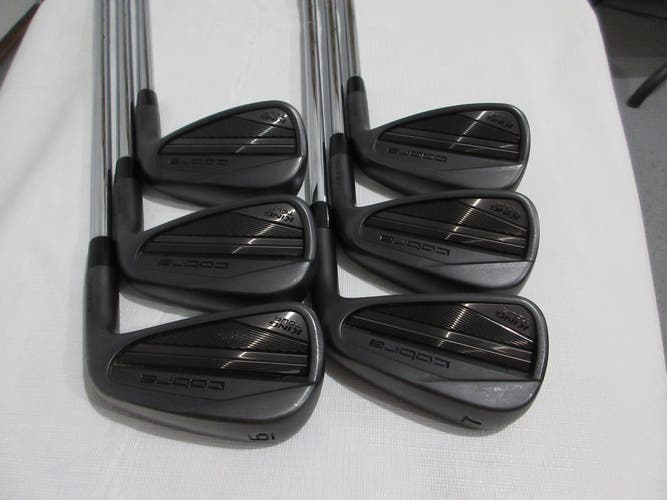 Cobra King Tour Forged Black Iron Set - 6-PW, GW - Stiff Flex Steel +1" Long