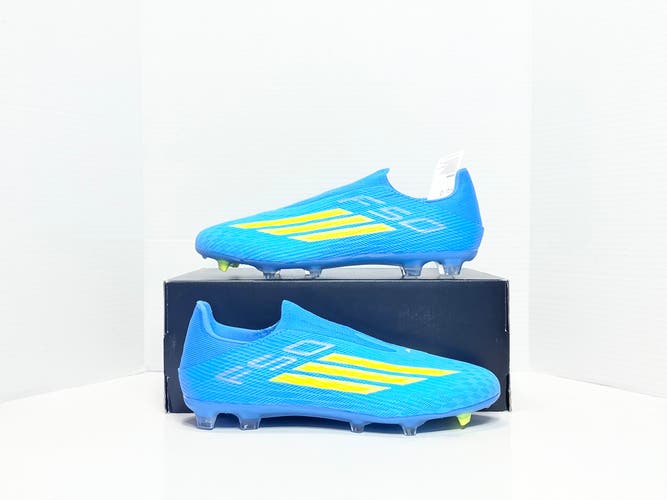 Blue Men's Size M 9.5 (W 10.5) Adidas F50 League Elite LL Laceless FG/MG Soccer Cleats JR8985 NEW