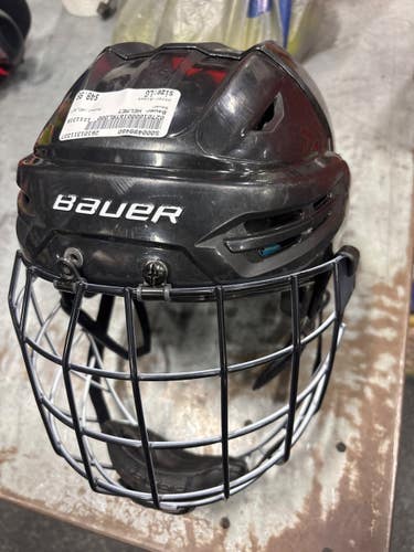Used Bauer HELMET Helmet Cage Combo Black LG 11337-S000499480