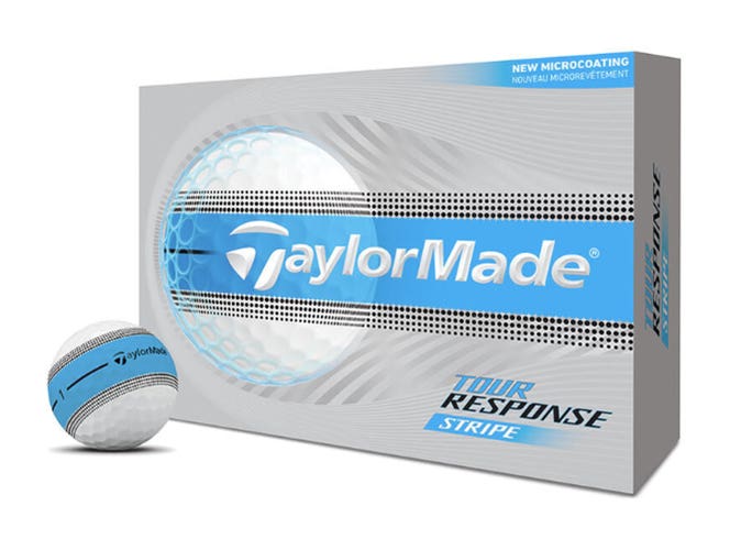 Taylor Made Tour Response Stripe Golf Balls (Blue, 12pk) 1dz 2026 NEW