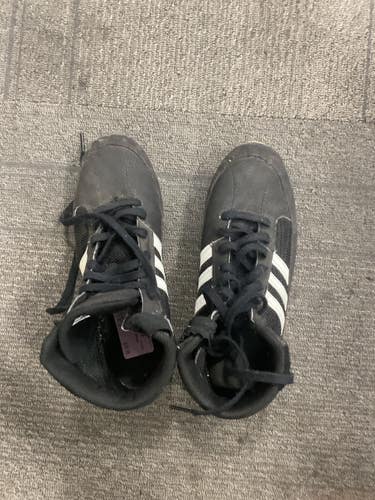 Used Adidas Wrestling Shoes Black Youth 07.0 11614-S000246240