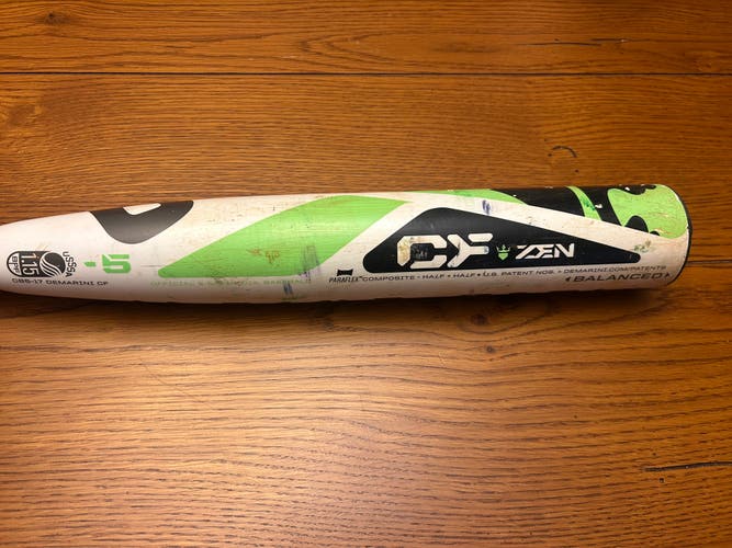 2017 DeMarini CF Zen Composite USSSA Certified Bat (-5) 27 oz 32" (Used)