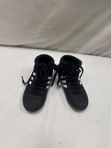 Used Adidas Wrestling Shoes Black Youth 12.0 11490-S000278673