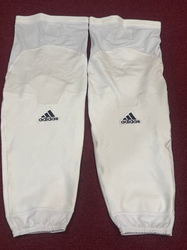 White Senior Large Adidas Cut Resistant Socks Pro Stock (New)