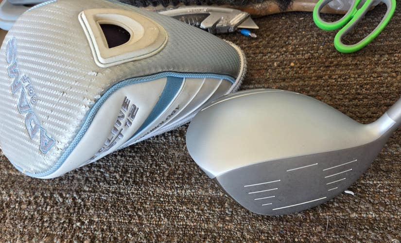 45.25 IN ADAMS SPEEDLINE FAST 12 LADIES DRIVER GOLF CLUB VERY NICE W HC  win10