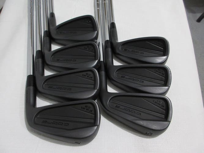 Cobra King Forged CB Black Iron Set - 4-PW - KBS Tour-V 110 Stiff Steel - MINT