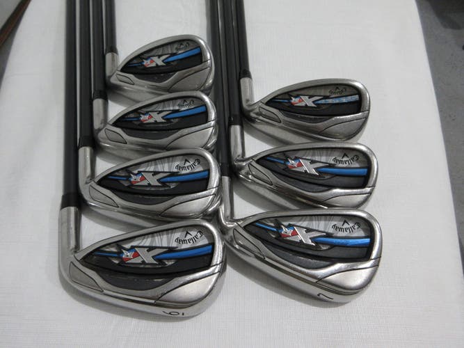 Callaway XR OS Iron Set - 6-PW, AW, SW - Ladies Flex Graphite