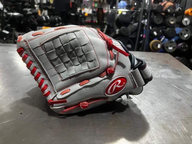 Used Rawlings SURE CATCH SC110MT BB/SB Glove LH Throw Grey 11" 11605-S000229068