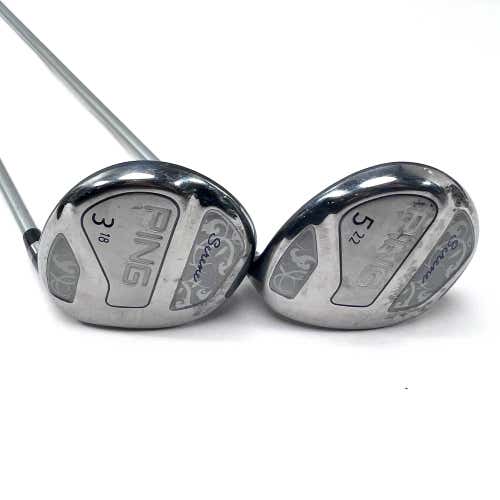 Ping Serene 3 & 5 Fairway Wood Set 18* 22* ULT210 Ladies Graphite Womens RH