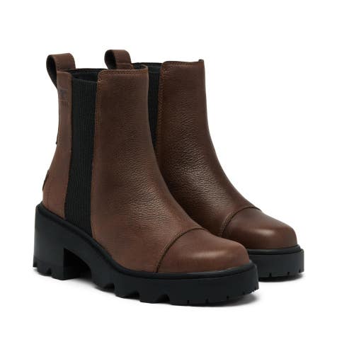 Sorel Joan Now NL5034-256 Women's 9.5B Tobacco Waterproof Chelsea Boots DDK2126