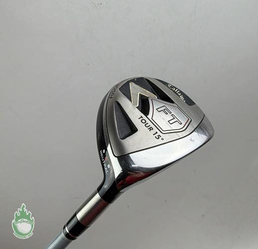 Used RH Callaway FT Fairway Neutral Tour 3 Wood 15* Stiff Graphite Golf Club