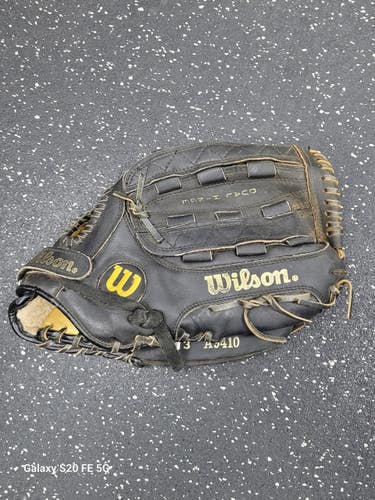 Used Wilson OPTIMA GOLD BB/SB Glove RH Throw Black 13" 11849-S000045479