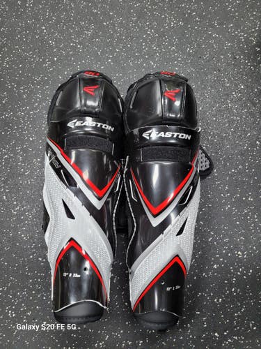 Used Easton SYNERGY 80 Junior Shin Guards Black 13" 11849-S000045402