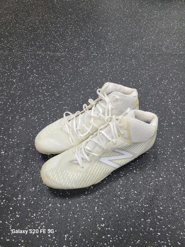 Used New Balance LAX Cleats Mens White Senior 12 11849-S000045393